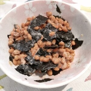 納豆の食べ方-焼き海苔♪